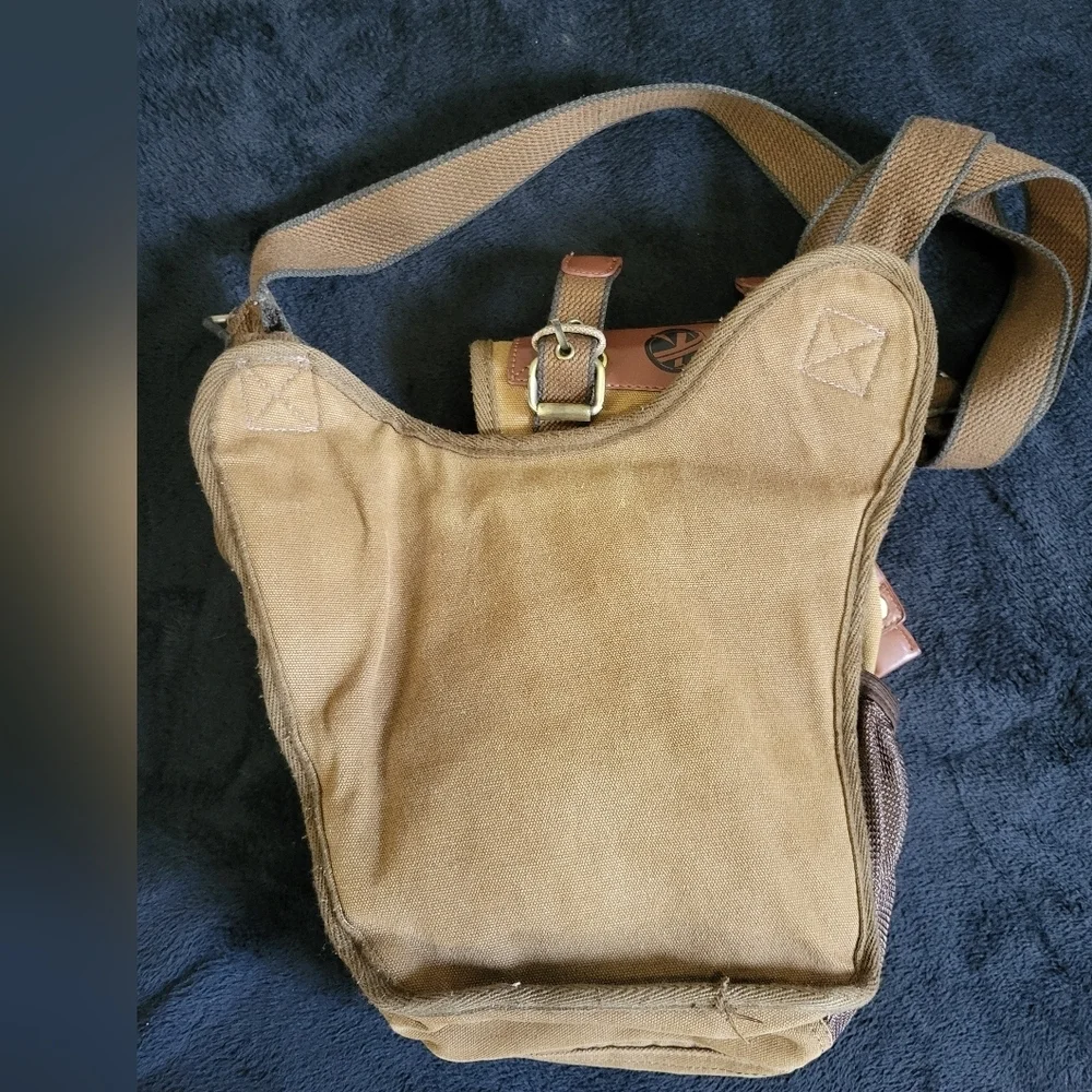 Koolertron Canvas Tan and Brown Bag - Picture 9 of 9
